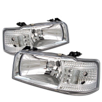 Ford F150 92-96 / Ford Bronco 92-96 1PC LED (Utbytbara LEDs) Strålkastare - Krom Spyder Auto